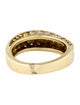 Ring 18K Diamond Wavey Dome Band