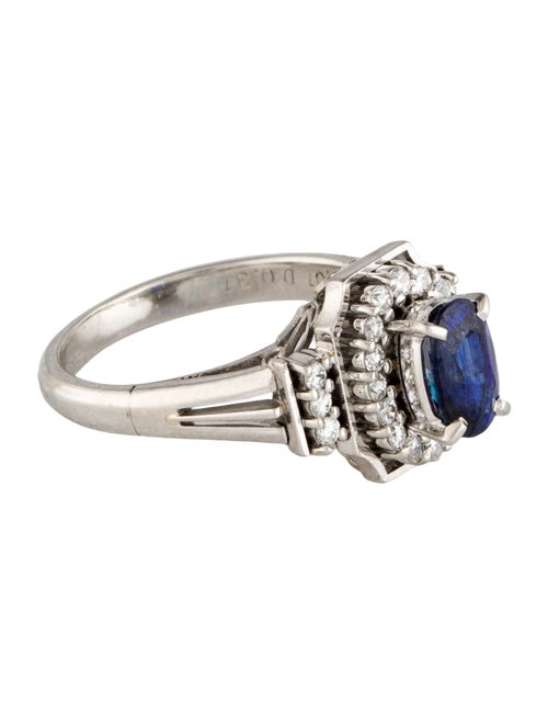 Ring Platinum Sapphire & Diamond Cocktail Ring