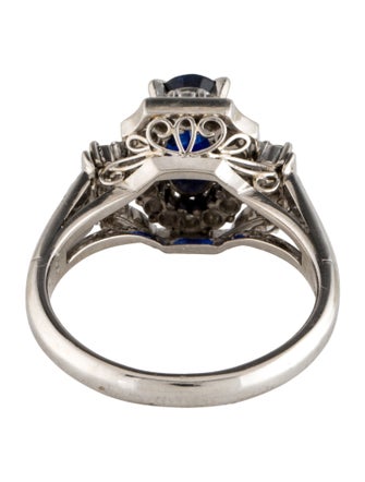 Ring Platinum Sapphire & Diamond Cocktail Ring