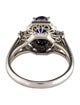 Ring Platinum Sapphire & Diamond Cocktail Ring