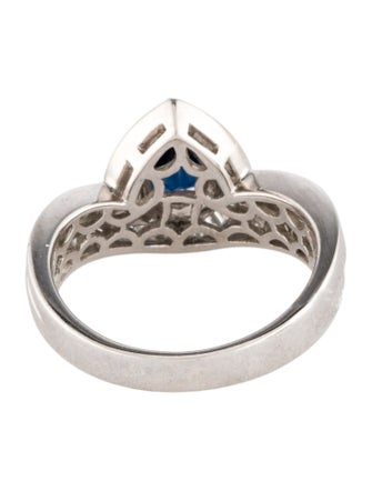 Ring 18K Sapphire & Diamond Cocktail Ring