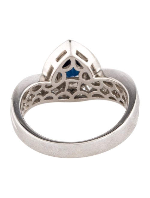 Ring 18K Sapphire & Diamond Cocktail Ring