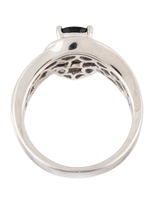 Ring 18K Sapphire & Diamond Cocktail Ring