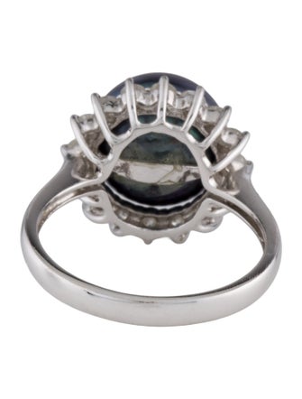 Ring 14K Pearl & Diamond Cocktail Ring