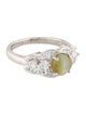 Ring Platinum 1.94ct Cat's Eye Chrysoberyl & Diamond Cocktail Ring