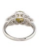 Ring Platinum 1.94ct Cat's Eye Chrysoberyl & Diamond Cocktail Ring