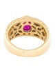 Ring 18K 1.72ct Ruby & Diamond Cocktail Ring