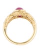 Ring 18K 1.72ct Ruby & Diamond Cocktail Ring