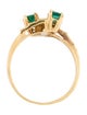 Ring 18K Emerald & Diamond Cocktail Ring