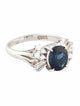 Ring Platinum 2.10ct Sapphire & Diamond Cocktail Ring