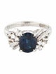 Ring Platinum 2.10ct Sapphire & Diamond Cocktail Ring