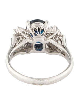 Ring Platinum 2.10ct Sapphire & Diamond Cocktail Ring