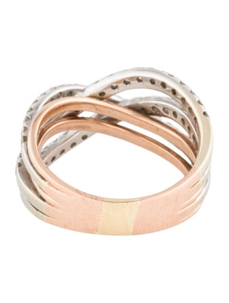 Ring 14K 1.33ctw Diamond Crossover Ring