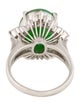 Ring Platinum Jadeite & Diamond Cocktail Ring