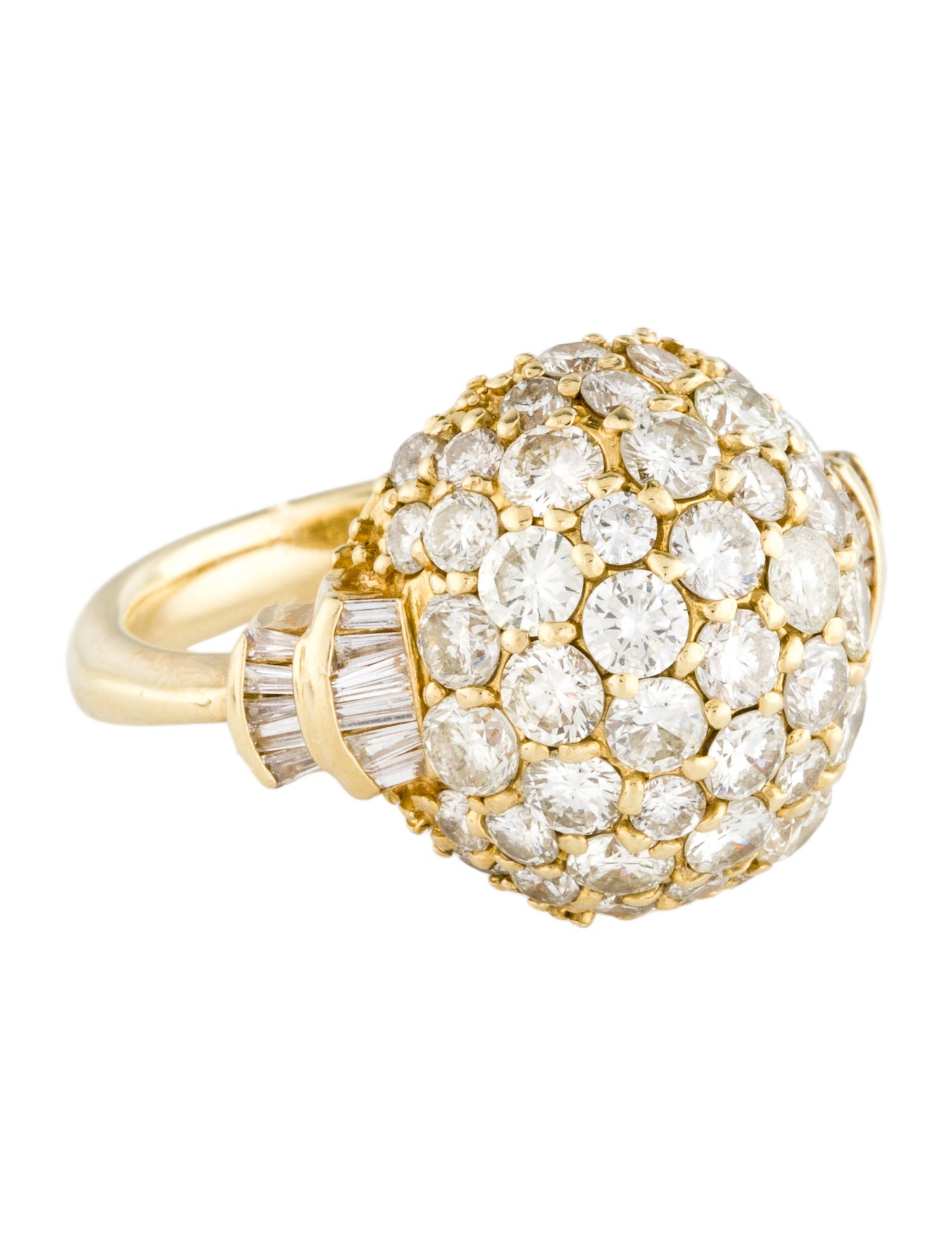Ring 18K 2.78ctw Diamond Cocktail