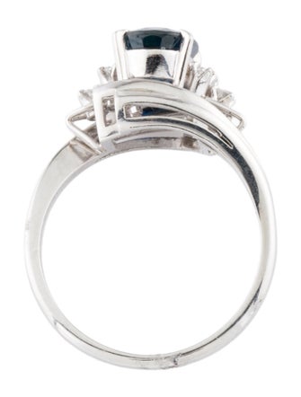 Ring Platinum Sapphire & Diamond Cocktail Ring