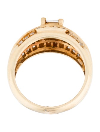 Ring 18K Sapphire & Diamond Cocktail Ring