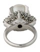 Ring Platinum Pearl & Diamond Cocktail Ring