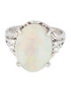 Ring Platinum 5.31ct Opal & Diamond Cocktail Ring