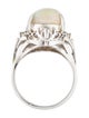 Ring Platinum 5.31ct Opal & Diamond Cocktail Ring
