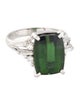 Ring Platinum 6.75ctw Tourmaline & Diamond Ring