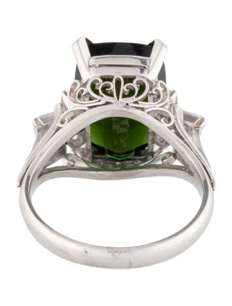 Ring Platinum 6.75ctw Tourmaline & Diamond Ring