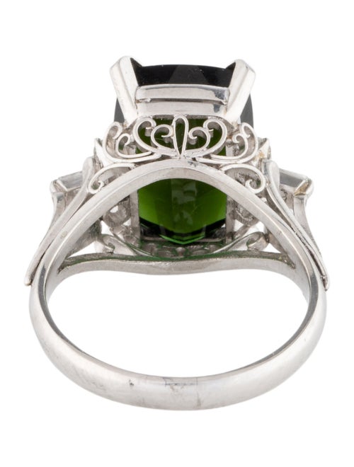 Ring Platinum 6.75ctw Tourmaline & Diamond Ring