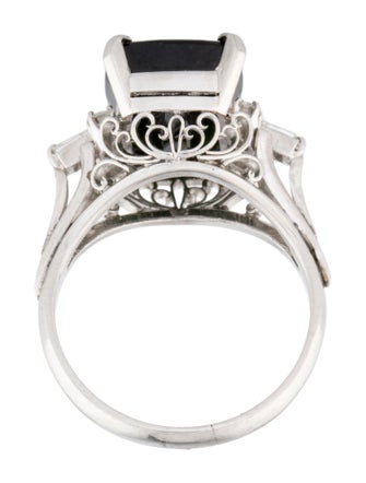 Ring Platinum 6.75ctw Tourmaline & Diamond Ring