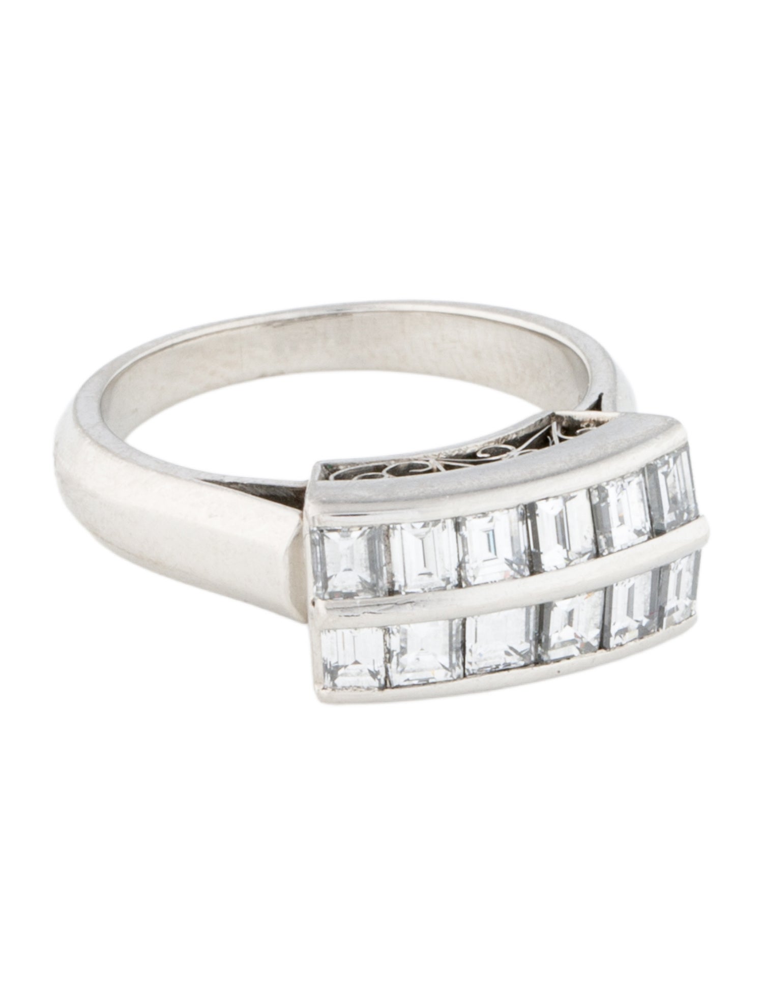 Ring Platinum 1.30ctw Lab Grown Diamond Cocktail Ring