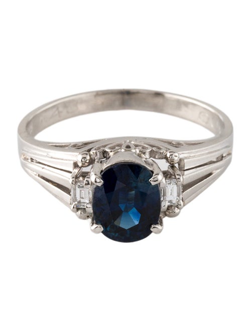 Ring Platinum 1.43ct Sapphire & Diamond Cocktail Ring