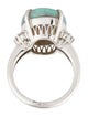 Ring Platinum 4.08ct Opal & Diamond Cocktail Ring