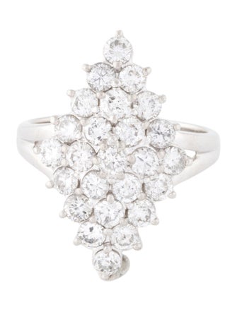 Ring Platinum 2.12ctw Diamond Cocktail Ring