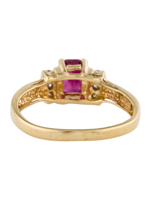 Ring 14K Ruby & Diamond Cocktail Ring