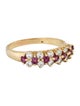 Ring 14K Ruby & Diamond Band