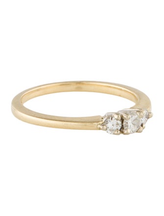 Ring 14K Diamond Three Stone Ring