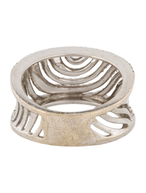 Ring 18K Diamond Pattern Band Ring