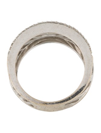 Ring 18K Diamond Pattern Band Ring