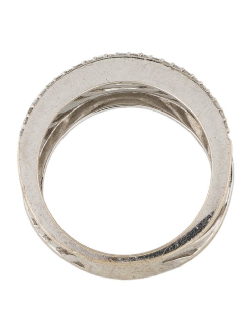 Ring 18K Diamond Pattern Band Ring