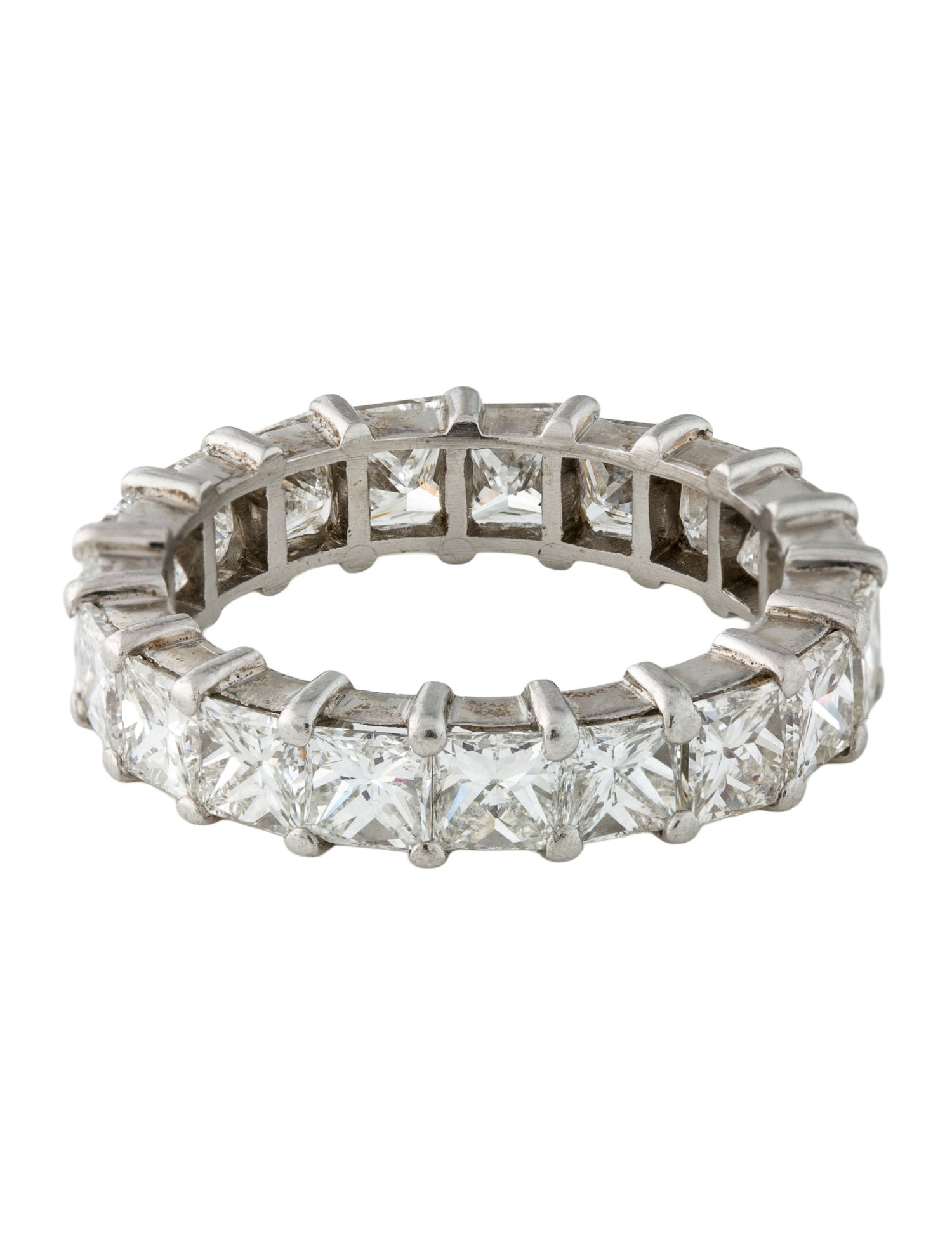 Ring Platinum 7.79ctw Diamond Princess Cut Eternity Band