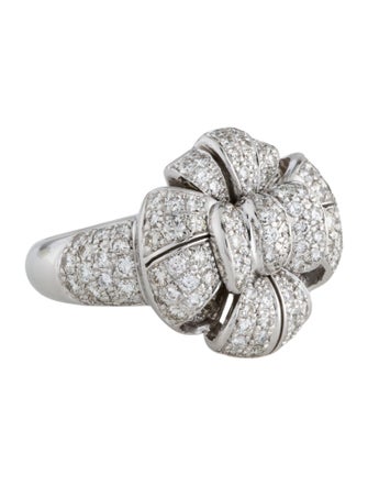 Ring 18K 1.54ctw Diamond Bow Cocktail Ring