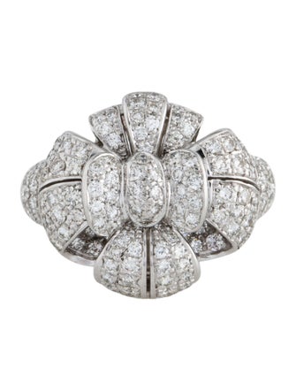 Ring 18K 1.54ctw Diamond Bow Cocktail Ring