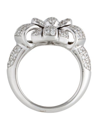 Ring 18K 1.54ctw Diamond Bow Cocktail Ring