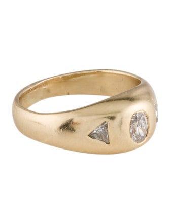 Ring 14K Diamond Dome Band