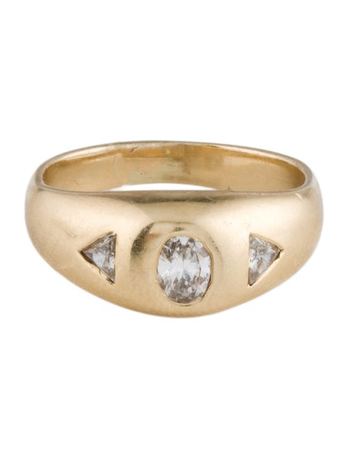 Ring 14K Diamond Dome Band