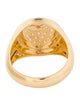 Ring 18K Diamond Heart Signet Ring