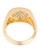 Ring 18K Diamond Heart Signet Ring