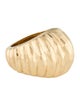 Ring 14K Textured Dome Cocktail Ring