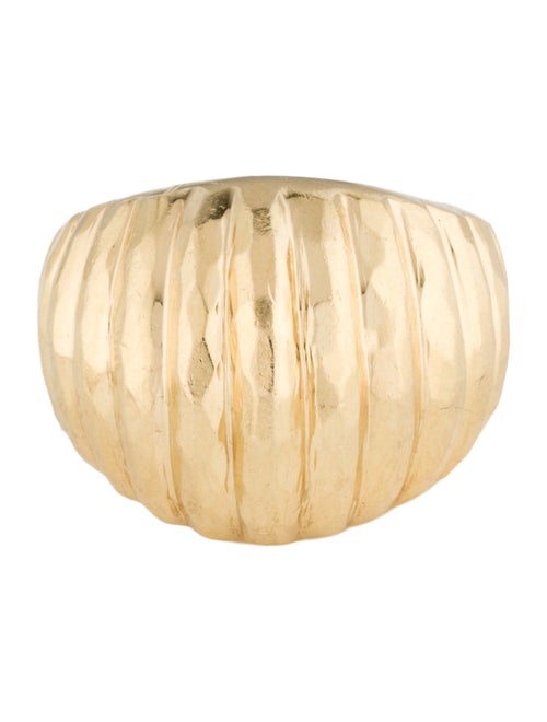 Ring 14K Textured Dome Cocktail Ring