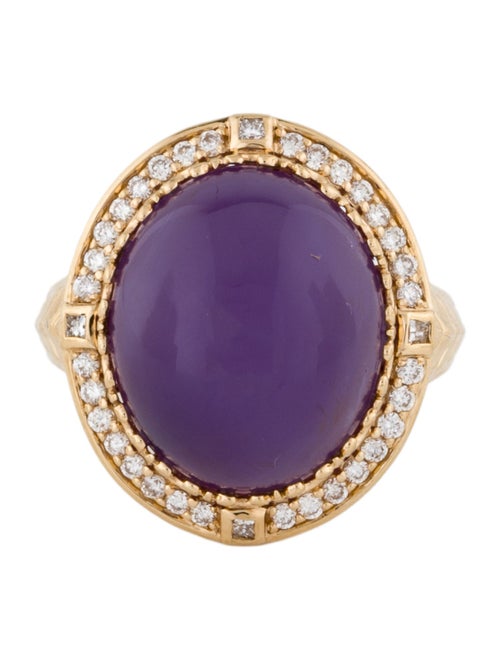 Ring Chromia 18K Jadeite & Diamond Cocktail Ring