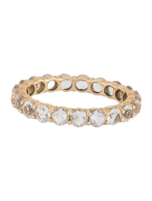 Ring 14K 2.52ctw Topaz Eternity Band